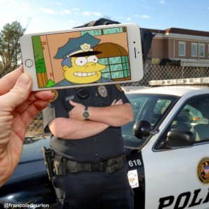 I Insert Simpsons Characters Into Real Life Situations Using My Iphone5