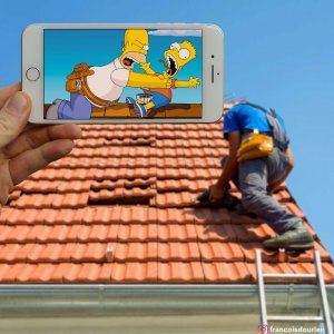 I Insert Simpsons Characters Into Real Life Situations Using My Iphone9