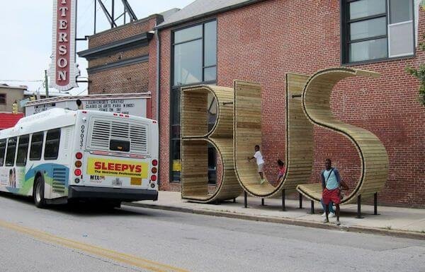 Bus stop lolly pop