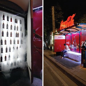 Coca-Cola Refrigerator Bus Shelter