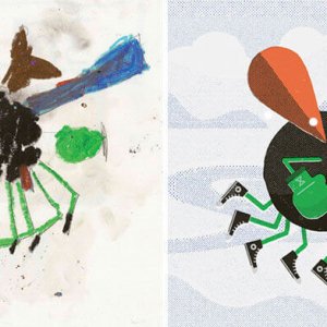 Professional Artists Recreate Kids Monster Doodles (12)