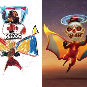 Professional Artists Recreate Kids Monster Doodles (15)