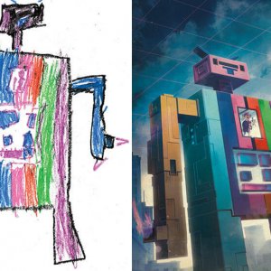 Professional Artists Recreate Kids Monster Doodles (8)