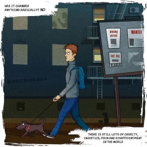 Illustrator Captures Life With His Charming Adopted Dog In Delightful Comic (12)