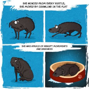 Illustrator Captures Life With His Charming Adopted Dog In Delightful Comic (3)