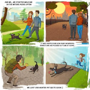 Illustrator Captures Life With His Charming Adopted Dog In Delightful Comic (6)