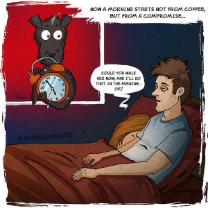 Illustrator Captures Life With His Charming Adopted Dog In Delightful Comic (7)