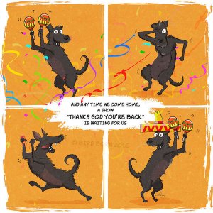 Illustrator Captures Life With His Charming Adopted Dog In Delightful Comic (9)