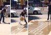 Rain-activated Street Art!