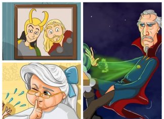 Russian artist illustrates what would happen if famous characters got old (17 images)