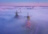 Dutch Windmills in the fog. The are magical photos!