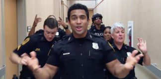 Police release footage of “Uptown funk” lip-sync battle (cool video)