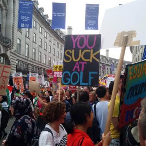 The Funniest Protest Signs From Donald Trumps Visit To The UK (5)