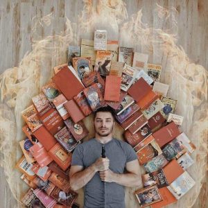 Book-Loving Guy Turns His Massive Library Into Art (14)