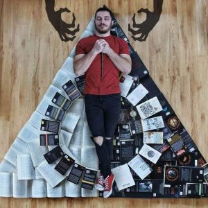 Book-Loving Guy Turns His Massive Library Into Art (5)