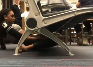 Limbo queen shows her talents at airport (Cool video)