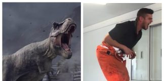 Firefighter has the greatest T-Rex impersonation I’ve ever seen (cool video)
