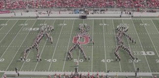 Ohio State marching band “floss” during halftime performance (cool video)