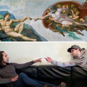 Amusing parody of world painting masterpieces (11)